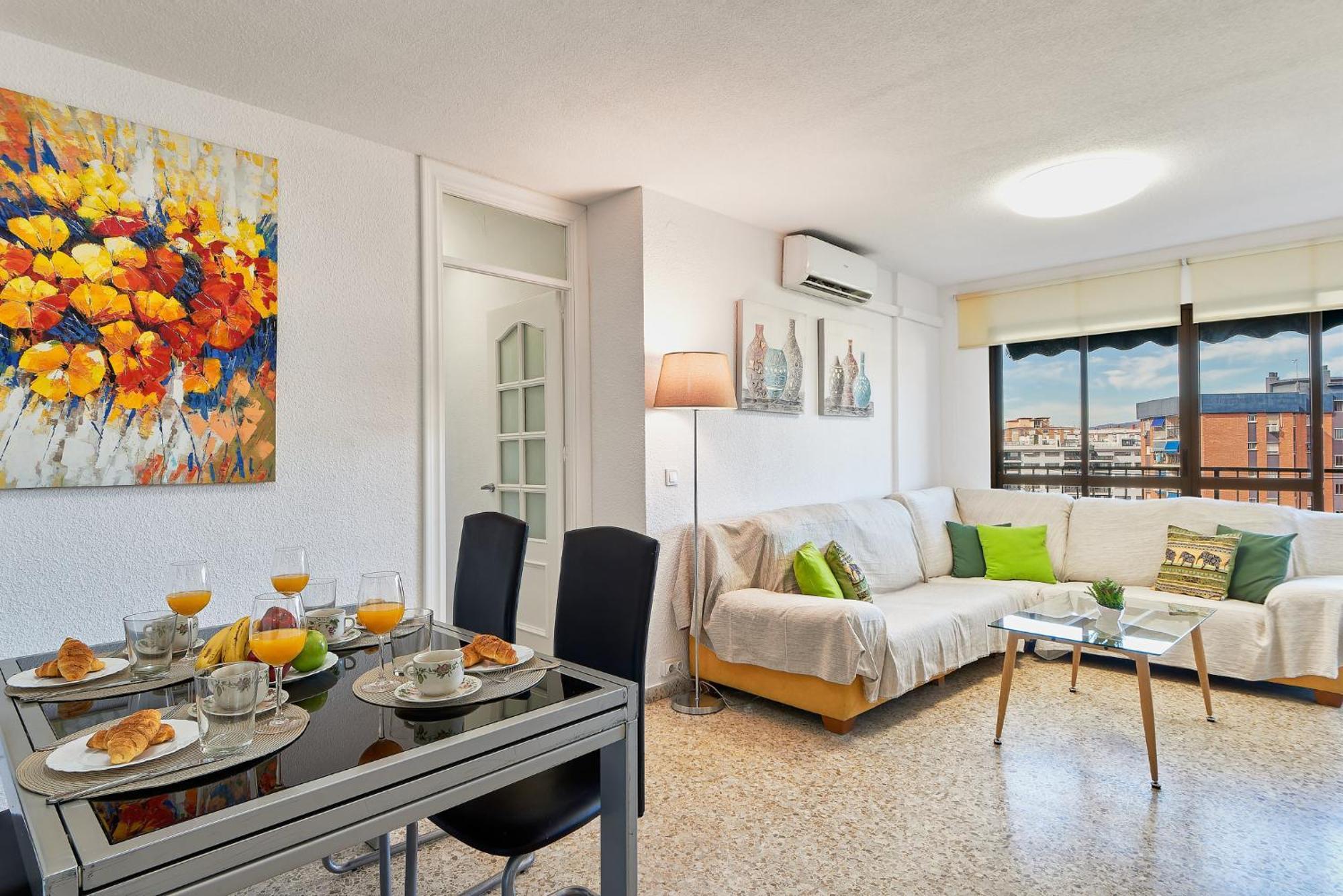 Luminoso Apartamento/ 5 Minutos De La Playa Málaga Eksteriør billede