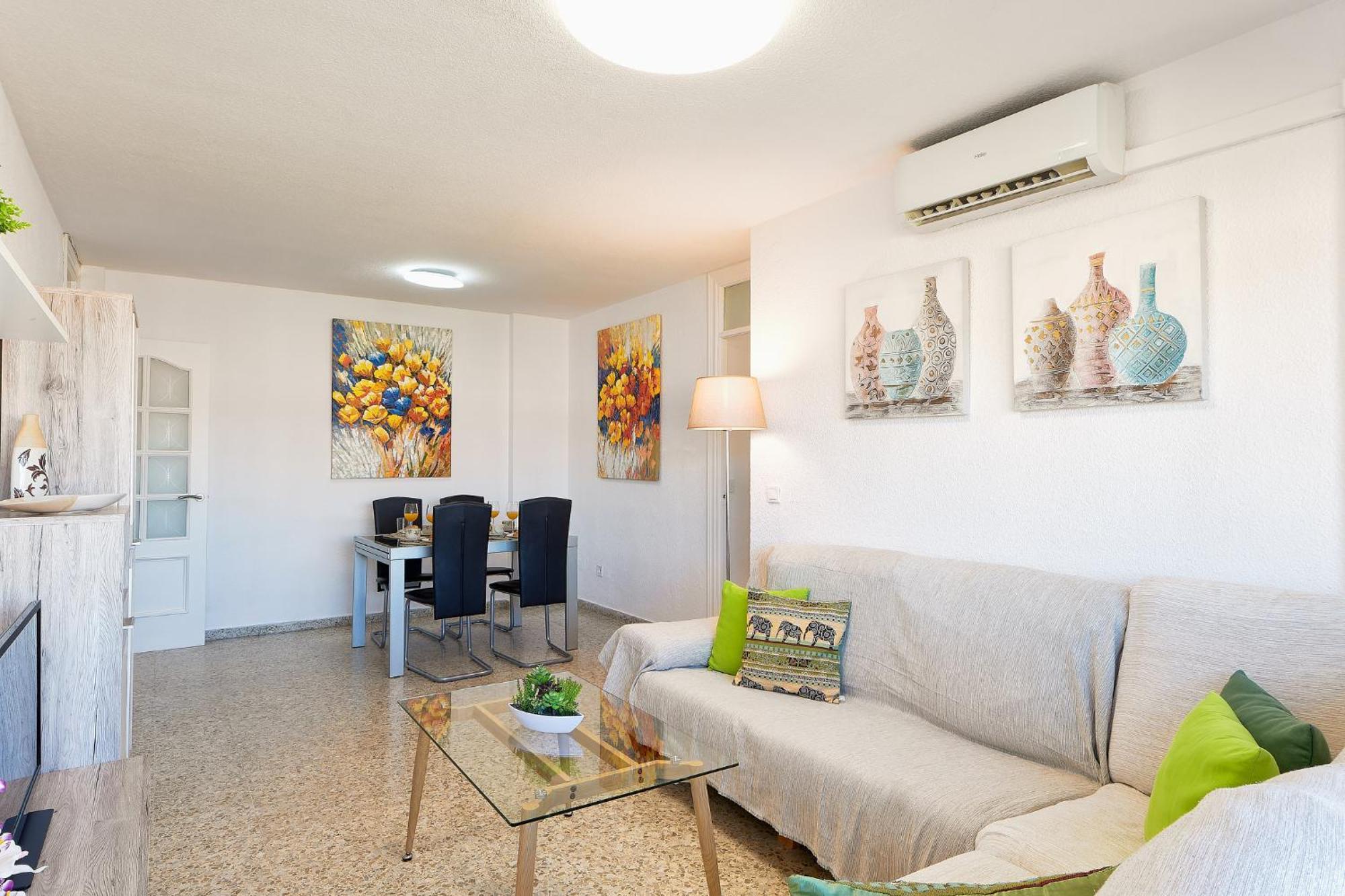 Luminoso Apartamento/ 5 Minutos De La Playa Málaga Eksteriør billede