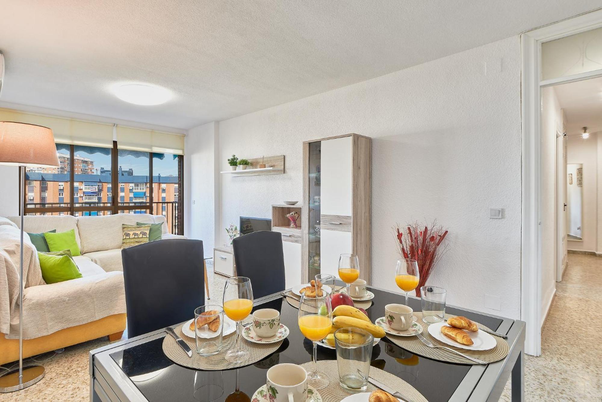 Luminoso Apartamento/ 5 Minutos De La Playa Málaga Eksteriør billede